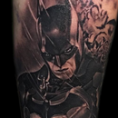Batman in Black and Grey Tattoo Design Thumbnail